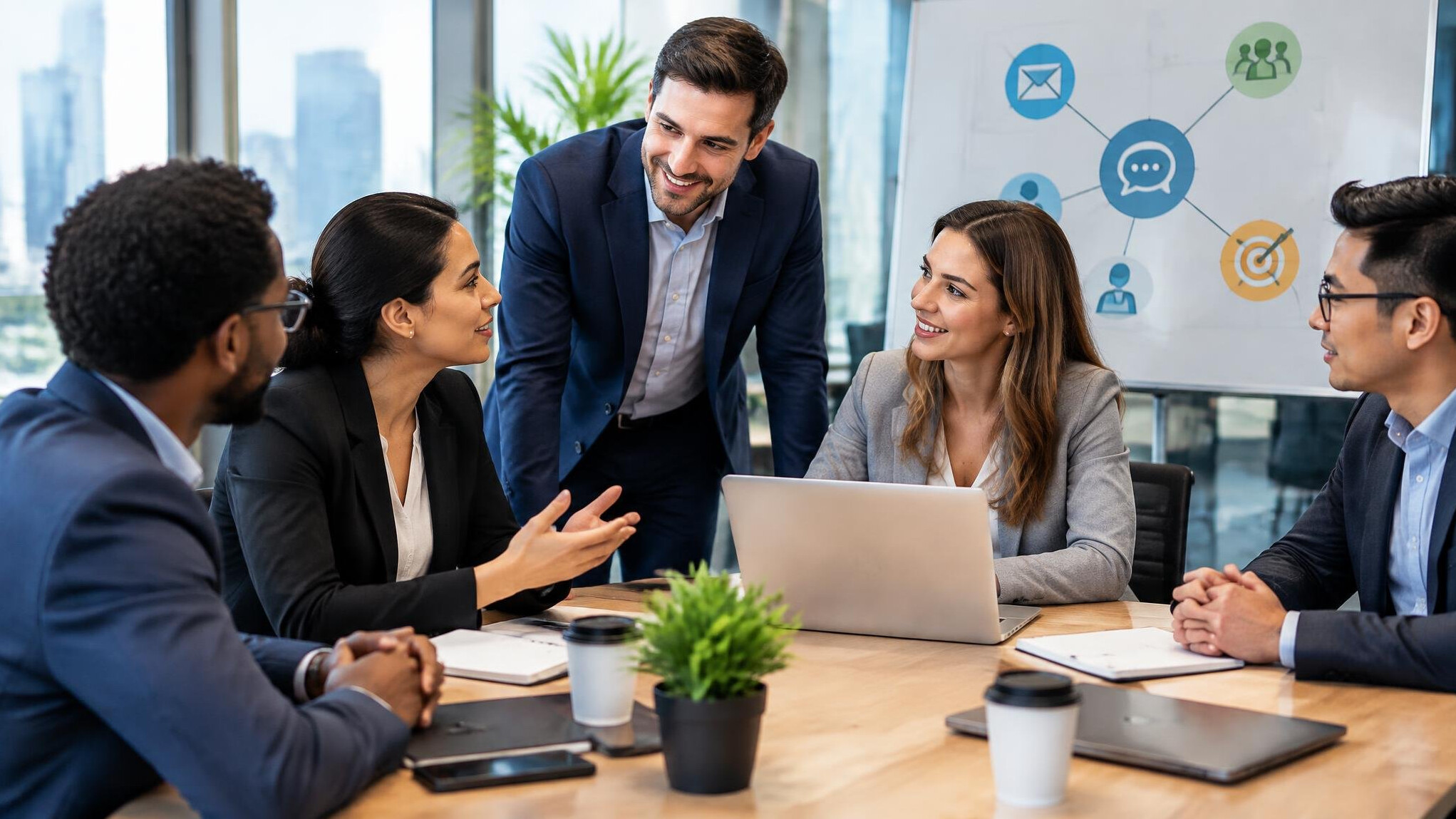 business professionals networking